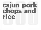 recipe for cajun pork chops and rice