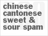 recipe for chinese cantonese sweet & sour spam