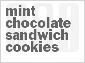 recipe for mint chocolate sandwich cookies