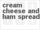 recipe for cream cheese and ham spread