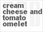 recipe for cream cheese and tomato omelet