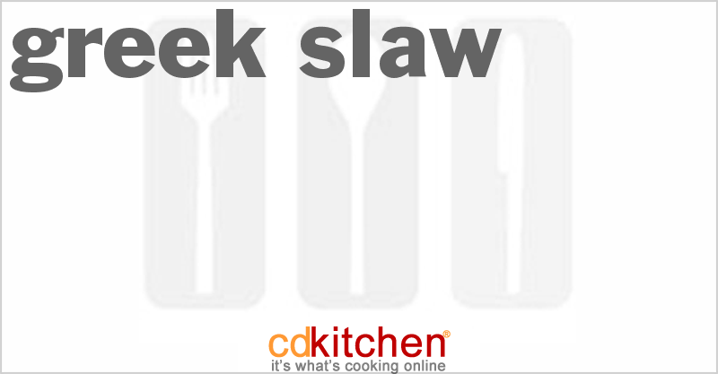 Greek Slaw - CDKitchen.com