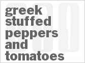 recipe for greek stuffed peppers and tomatoes (ntomates kai piperies yemistes)
