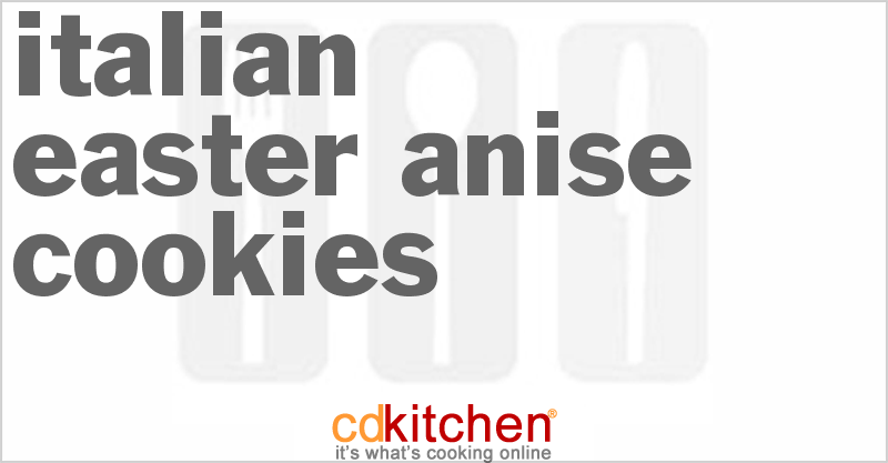 Italian Easter Anise Cookies - CDKitchen.com