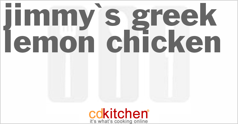 Jimmy's Greek Lemon Chicken - CDKitchen.com