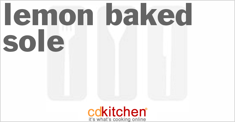 Lemon Baked Sole - CDKitchen.com