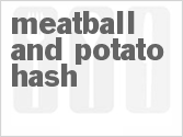recipe for slow cooker meatball and potato hash