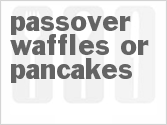 recipe for passover waffles or pancakes