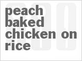 recipe for peach baked chicken on rice
