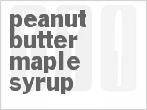 recipe for peanut butter maple syrup