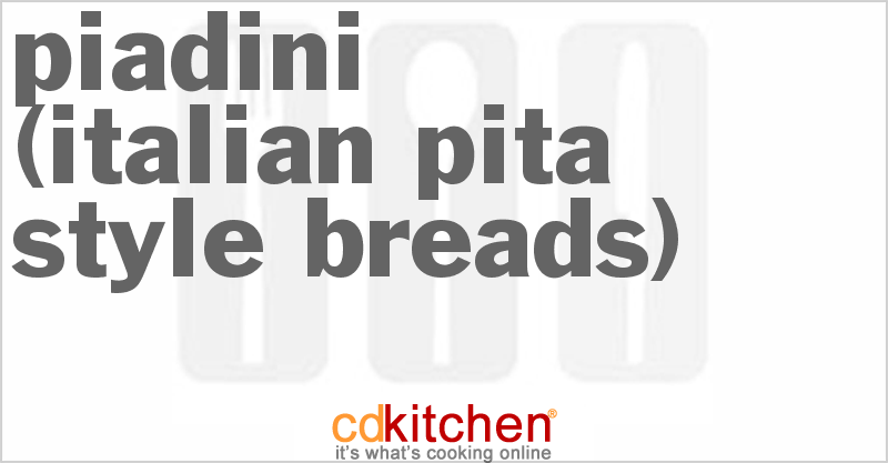 Piadini (Italian Pita-Style Breads) - CDKitchen.com