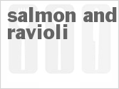 recipe for salmon and ravioli