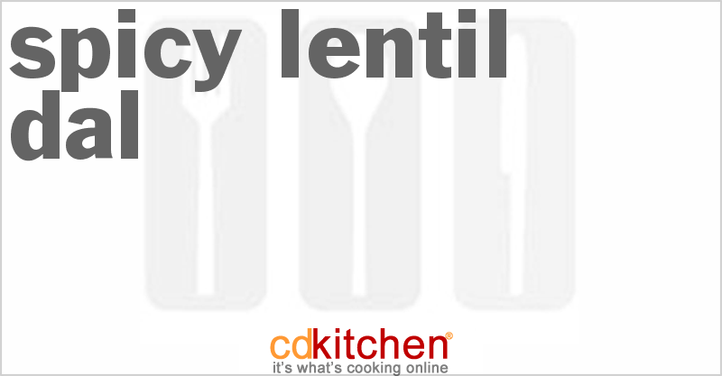 Spicy Lentil Dal - CDKitchen.com
