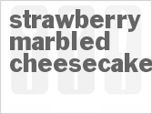 recipe for strawberry marbled cheesecake