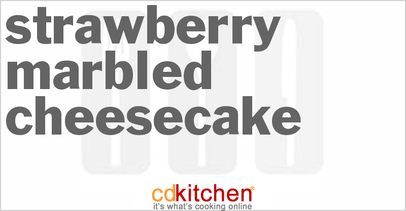 Strawberry Marbled Cheesecake - CDKitchen.com
