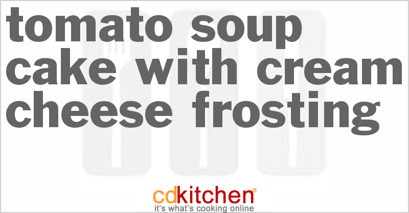 Tomato Soup Cake With Cream Cheese Frosting - CDKitchen.com