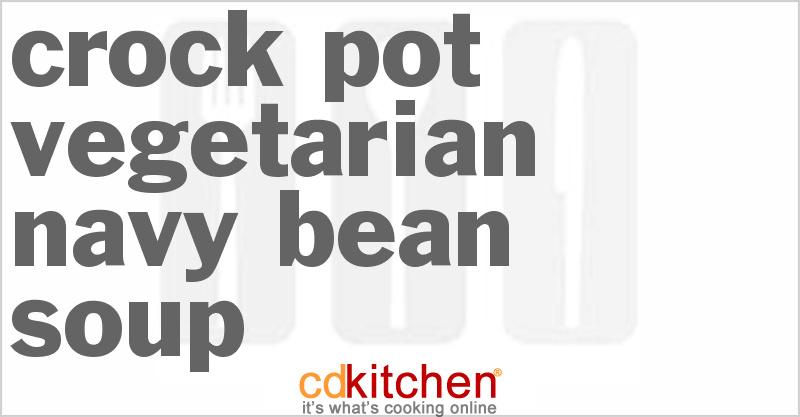 Vegetarian Navy Bean Soup - CDKitchen.com