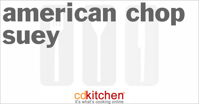 American Chop Suey - CDKitchen.com