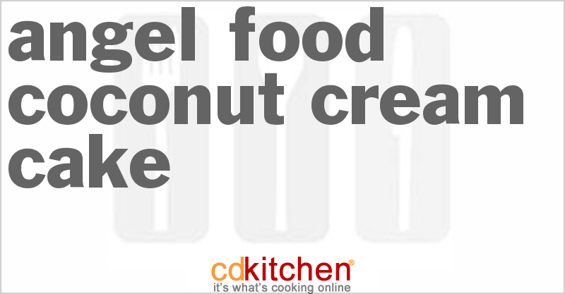 Angel Food Coconut Cream Cake - CDKitchen.com