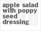 recipe for apple salad with poppyseed dressing