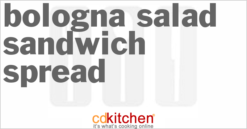 Bologna Salad Sandwich Spread - CDKitchen.com