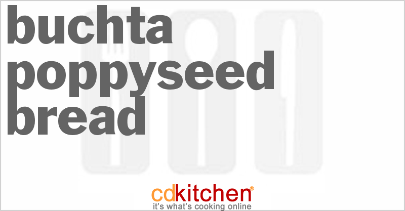 Buchta Poppyseed Bread Recipe | CDKitchen.com