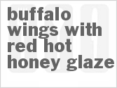 recipe for buffalo wings with red hot honey glaze