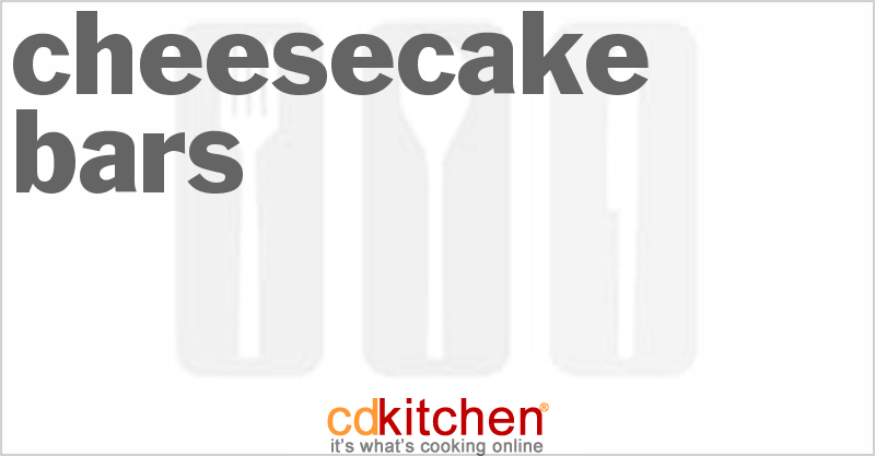Cheesecake Bars - CDKitchen.com