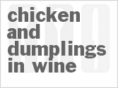 recipe for chicken and dumplings in wine