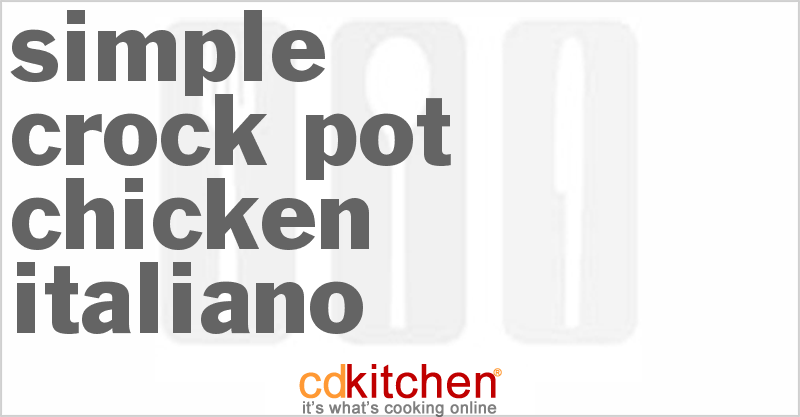 Simple Chicken Italiano - CDKitchen.com