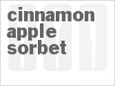 recipe for cinnamon apple sorbet