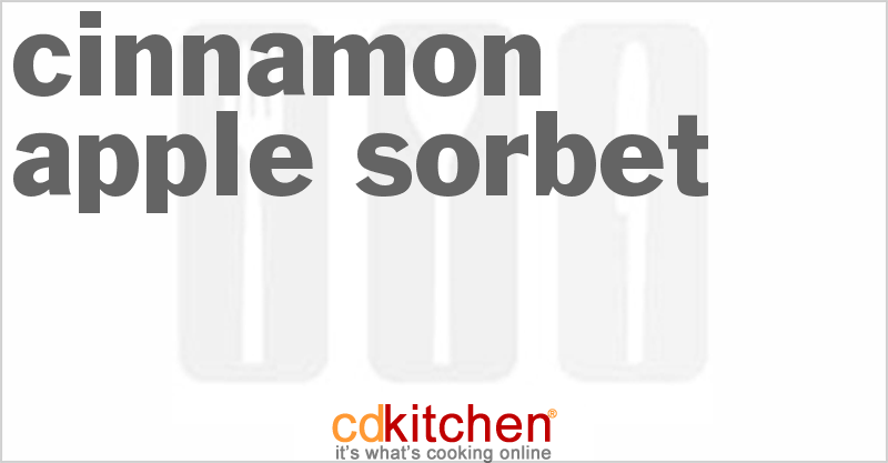 Cinnamon Apple Sorbet - CDKitchen.com