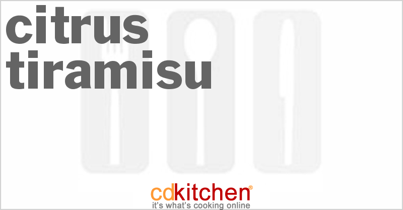 Citrus Tiramisu - CDKitchen.com