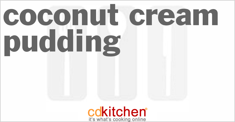 Coconut Cream Pudding - CDKitchen.com