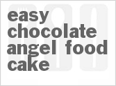 recipe for easy chocolate angel food cake