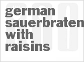 recipe for german sauerbraten with raisins