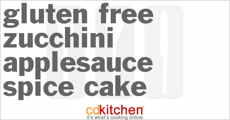 Gluten Free Zucchini Applesauce Spice Cake - CDKitchen.com