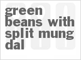 recipe for green beans with split mung dal