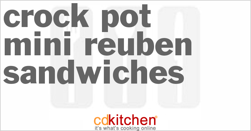 Mini Reuben Sandwiches - CDKitchen.com