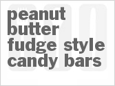 recipe for peanut butter fudge-style candy bars