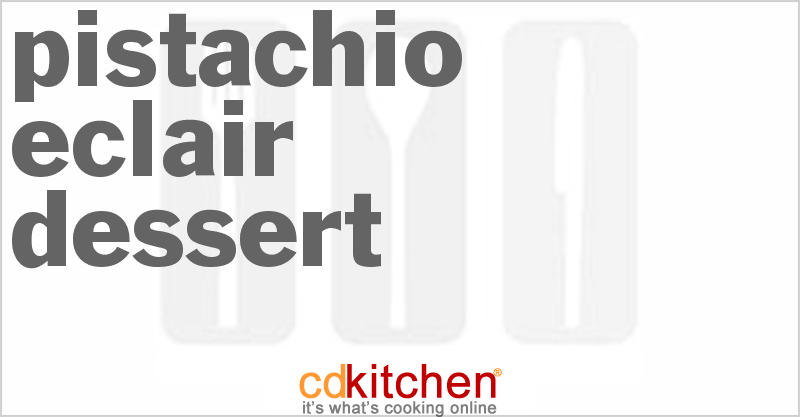Pistachio Eclair Dessert - CDKitchen.com