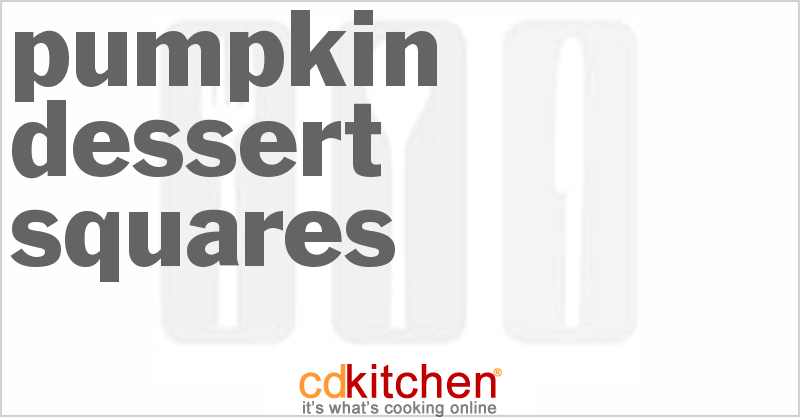 Pumpkin Dessert Squares - CDKitchen.com