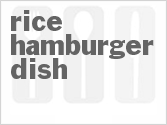 recipe for rice hamburger dish