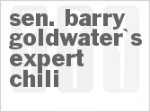recipe for sen. barry goldwater's expert chili