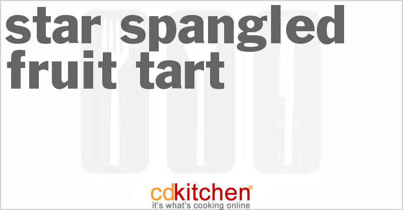 Star Spangled Fruit Tart - CDKitchen.com