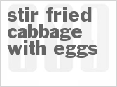 recipe for stir-fried cabbage with eggs (orak-arik)