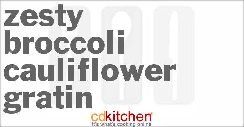 Zesty Broccoli Cauliflower Gratin - CDKitchen.com