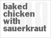 recipe for baked chicken with sauerkraut