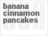 recipe for banana cinnamon pancakes