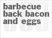 recipe for barbecued back bacon and eggs